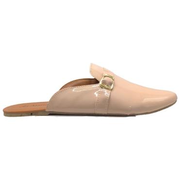 Imagem de Sapato Feminino Sapatilha Mule Nude Bico Fino Scarpin Casual