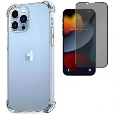 Imagem de Kit Capa Case Anti Shock + Película 3D de Vidro Privativa para Iphone 