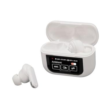 Imagem de Fones de Ouvido Sem Fio Com Tela Sensível Ao Toque, Fones de Ouvido BT 5.4 Com Cancelamento de Ruído ENC, Fones de Ouvido Com Cancelamento de Ruído para Chamadas Musicais