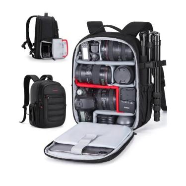 Imagem de Bolsa para câmera BAGSMART DSLR SLR, mochila pequena para laptop de 13
