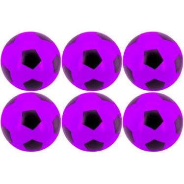 Imagem de 06x Bola De Vinil Pingo Dente De Leite Futebol Kit Atacado - Supri Lar