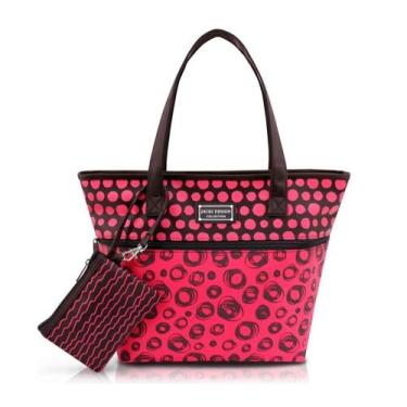 Imagem de Bolsa com Niqueleira Bolinha Jacki Design Pop Art, Vermelho