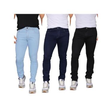 Imagem de Kit 3 calça masculina clara - Ss Jeans, 40