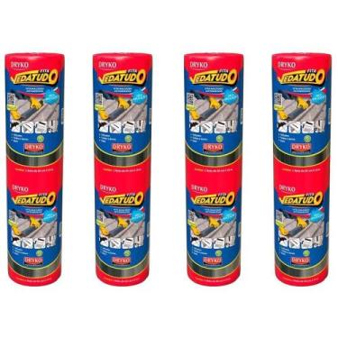 Imagem de Fita Autoadesiva Asfáltica Vedatudo 60 cm x 10 m 4 Unidades DRYKO