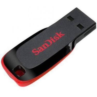 Imagem de Pendrive Sandisk Cruzer Blade 32GB Z50 - Preto/Vermelho