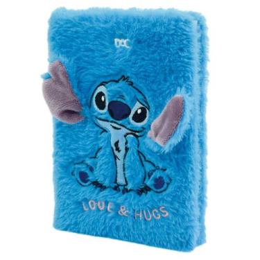 Imagem de Caderno de Anotações Fluffy Stitch Pelúcia 80fls - DAC