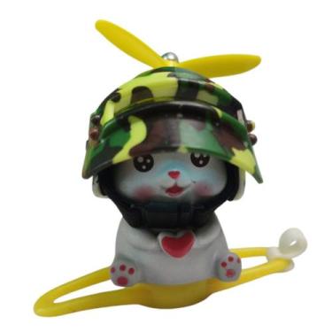 Imagem de Gatinho Gato Som Buzina Luzes Bike Moto Motocicleta Capacete Fofo Segu