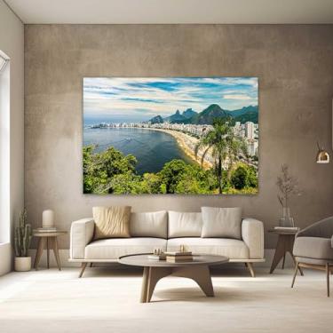 Imagem de Quadros Decorativos para Quarto Sala 40x60 Rio de Janeiro Paisagem Grande Escritório Hall
