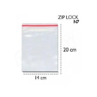 Imagem de 200 Sacos Saquinho Zip Lock 14x20cm Plastico Zip - Talge