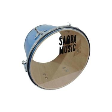 Imagem de Repique de mão samba music e pagode phx 30x12 pele cristal, Vermelho
