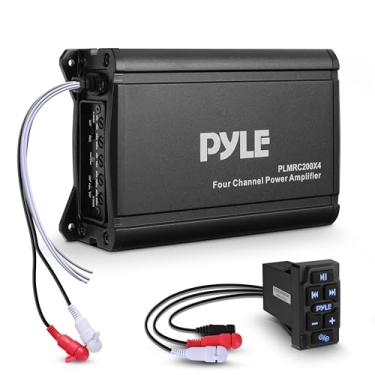 Imagem de Amplificador marítimo com classificação à prova d'água de 4 canais, kit de sistema de amplificador de áudio profissional de 600 WATT Max Pro Powersports, sem fio BT Streaming componente de áudio de