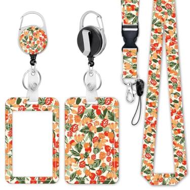 Imagem de Porta-crachá de identificação com cordão, clipe retrátil para enfermeira médica, alça removível para pescoço, porta-cartões de identificação para estudantes, professores, funcionários de escritório