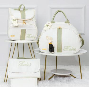 Imagem de Kit Bolsa Maternidade Tema Urso 2 Peças Personalizado - Eduardita Baby