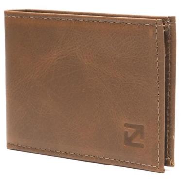 Imagem de Carteira Masculina Slim YLLENOT em Couro  Elegante e Prática, Caramelo