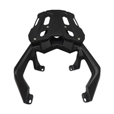 Imagem de Mala de viagem para motocicleta, caixa de armazenamento de ferramentas, porta-malas, liga de alumínio preta, à prova d'água e durável, com suporte 45L 55L 65L 80L para capa superior de motocicleta