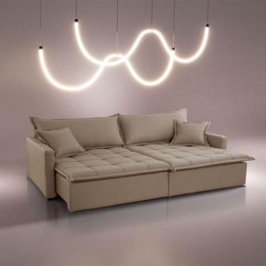 Imagem de Sofá Cama Flora 02 Módulos de 80cm Br 15cm Meu Sofá Online, A226 LINHO