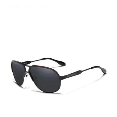 Imagem de Óculos de sol masculino polarizados design piloto n7725 - Kingseven, P