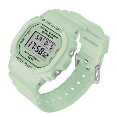 Imagem de Relógio digital sanda led à prova d'água esportivo feminino , Verde
