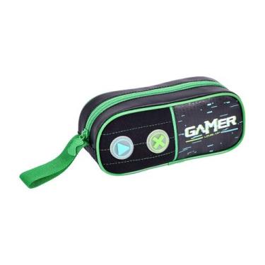 Imagem de Estojo Simples Gamer Infantil Escolar Meninos Jogo 50 Pens - Clio Styl