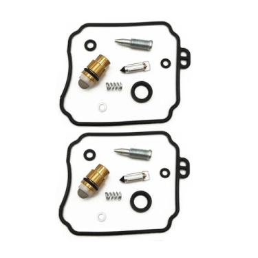 Imagem de 2 conjuntos de kit de reparo de carburador de motocicleta compatível com XVS650 V-STAR 1998-2015 XV250 Virago 1995-2007 XVS XV 250 650 (2 conjuntos)