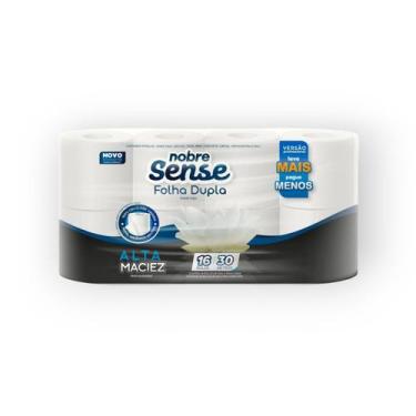 Imagem de Papel higienico 10cmx30m fd c/16 cel.virgem f.dupla Nobre