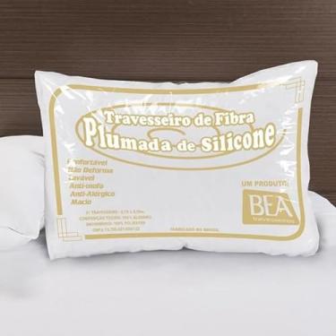 Imagem de Travesseiro Profissional Percal 200 Fios, 50x70cm, Fibra Siliconada, Branco