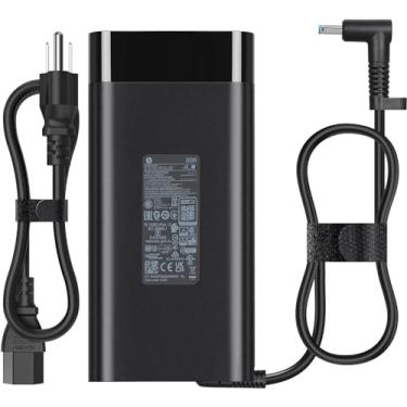 Imagem de Slim 200W 19.5V 10.3A AC Adaptador de para computador portátil compatível com HP Omen 15 17 15t 17t Zbook 15 17 Envy 15 2020 L00818-850 TPN-DA10 TPN-LA21 L73385-001