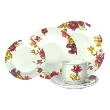 Imagem de Jogo Aparelho De Jantar Le Jardin Em Porcelana Com 20 Peças - Haüskraf