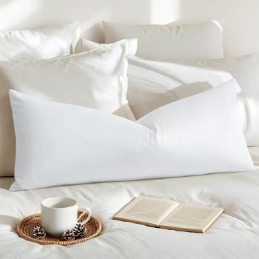 Imagem de Artscope Capa de almofada lombar de veludo luxuosa, supermacia, decorativa, retangular, capas de almofada macias e sólidas para sofá, quarto, decoração de carro, 35 x 91 cm, branca