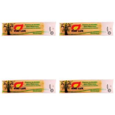 Imagem de Kit 4 Und Espetos Bambu Fiat Lux 25cm 50 Und