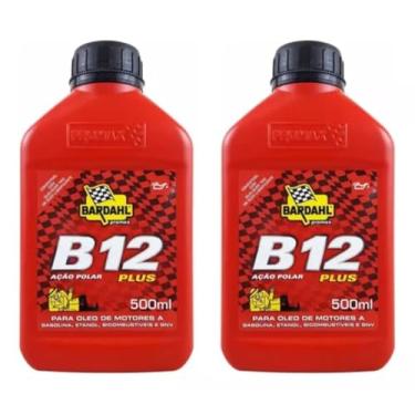 Imagem de Kit 2 Uni Aditivo Para Óleo De Motor Automotivo Bardahl B12 Plus 500ml