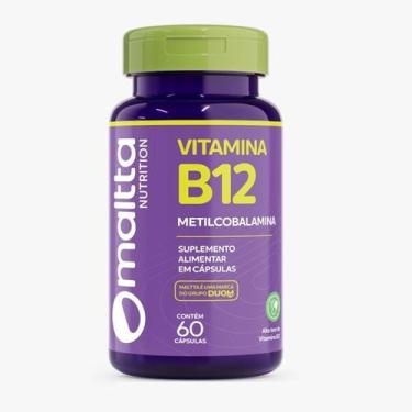 Imagem de Pote Vitamina B12 Metilcobalamina Suplemento 60 Cápsulas - Duom, Vitam