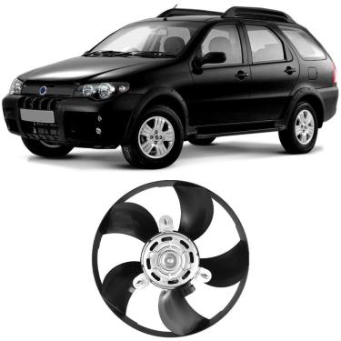 Imagem de Ventoinha Radiador Palio Siena Strada 2002 a 2008 Com Ar Sem Ar Gauss GE1026