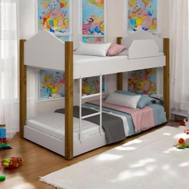 Imagem de Beliche Casinha Infantil Lorena Branco - CasaH
