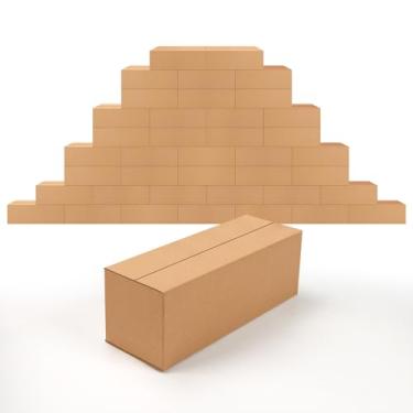 Imagem de Edenseelake Pacote Com 40 Caixas De Papelão Para Embalagem, Mudança E Envio, Tamanho 12X4X4 Polegadas,