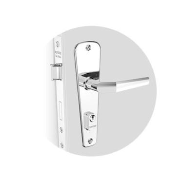 Imagem de Fechadura Popline 40X53 Cromada - Soprano