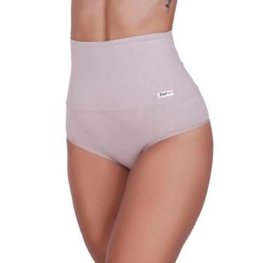 Imagem de Cinta Calcinha Cós Alto Modeladora Betina - NAKA MODAS, M, Bege