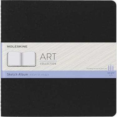 Imagem de Álbum de Esboços Cahier, Preto, Sem Pauta, Quadrado