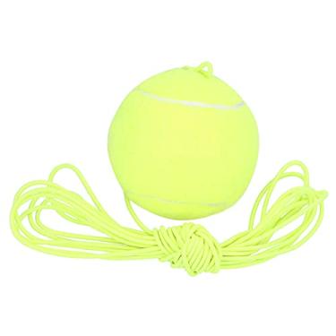Imagem de Bola de tênis com corda, corda de borracha elástica de substituição e corda de bola de tênis Bola de borracha para treinamento de iniciantes de tênis para treinador de tênis