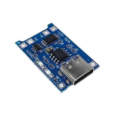 Imagem de Módulo Carregador Bateria De Lítio Conector Tipo C Tp4056 1a - LshopM