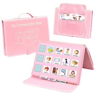 Imagem de BOHEMIABY PECS Livro de comunicação para crianças com autismo e não-verbal - auxílio visual de comportamento com 217 cartões de imagem, brinquedos de terapia da fala para crianças, materiais de