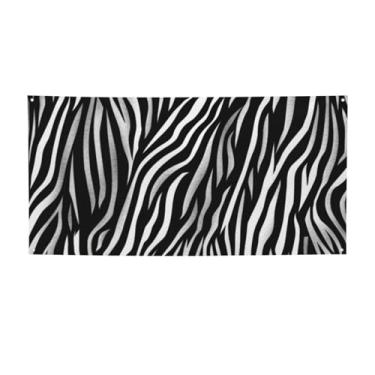 Imagem de Banner de festa personalizado faixa de feliz aniversário decoração de festa impressão zebra banner foto fundo banner banner parede banner quintal banner fundo para decoração interna e externa pequena