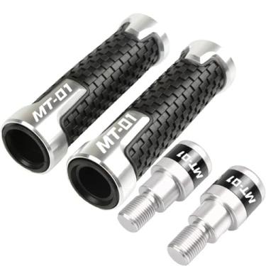 Imagem de Motorcycle Throttle Handle Grips，replacement part，Handlebar Grips Powersports Grips Accessories, For Yamaha MT01 MT 01 MT-01 2004-2009 2008 2007 2006