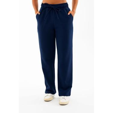 Imagem de Calça Feminina Moletom Pantalona Wide Leg Moda Gringa - Organiky, Mari