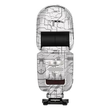 Imagem de Película protetora de flash para câmera Godox V100 Body Vinly Wrap Skin Premium Adesivo de Fotografia Decalque V100 (Branco Circuito)