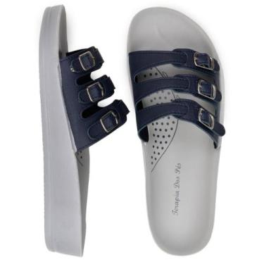 Imagem de Chinelo Ortopedico Feminino Esporão Fascite Plantar Dores nos Pés Tera