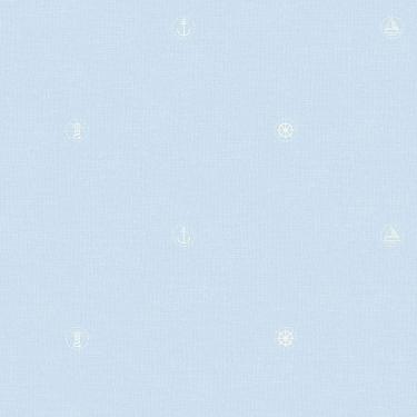 Imagem de Papel De Parede Lullaby Marinheiro Azul 2261 - Rolo 10m X 0,53m