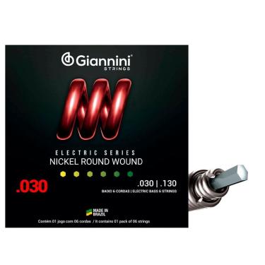 Imagem de ENCORDOAMENTO P/ BAIXO GIANNINI PESADO GEEBRS/6 0.032"