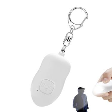 Imagem de Alarme de Segurança - Dispositivos De Segurança Pessoal 130 dB,Ferramenta De Defesa Recarregável Com Luz LED Para Caminhadas Viagens Hotéis Estacionamentos