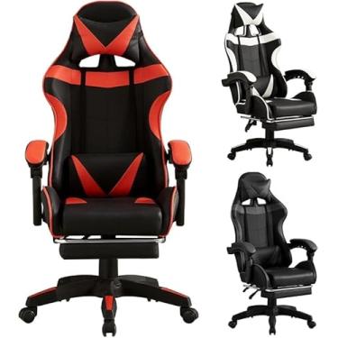 Imagem de Cadeira Gamer Reclinável Ergonômica em Malha Preta com Apoio Lombar - Suporta até 120 kg - Preta